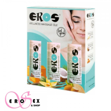  Eros wellness masszázs olaj készlet 3x50ml vanília, kókusz, karamell masszázskrémek, masszázsolajok