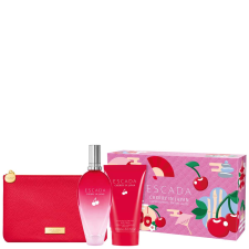 Escada Cherry in Japan SET: edt 100ml + Testápoló cream 150ml + Retikül kozmetikai ajándékcsomag