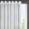 Esel fényes mikrohálós fényáteresztő függöny Fehér 350x150 cm