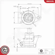 ESEN SKV felfüggesztés, motor 75SKV370 autóalkatrész
