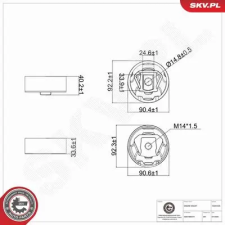 ESEN SKV felfüggesztés, motor 75SKV425 autóalkatrész