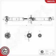 ESEN SKV hajtótengely 76SKV070 autóalkatrész