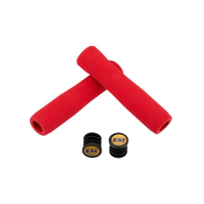 ESI Grips Fit XC vízálló szilikon szivacs markolat, 132x32-34 mm, piros kerékpár kormány