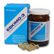  Eskimo 3 Halolaj Kapszula 105X vitamin és táplálékkiegészítő