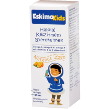 Eskimo Kids étrendkiegészítő olaj narancs 105ml vitamin és táplálékkiegészítő