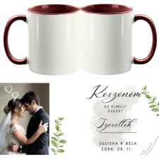  Esküvői saját fotós kétoldalas fényképes bögre II. - 1 db bögrék, csészék