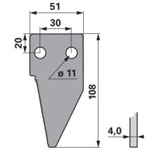 ESM Kaszapange ESM 00633220 - 108 mm autóalkatrész