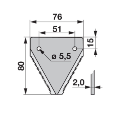 ESM Kaszapange ESM 443441121 - 80 mm autóalkatrész