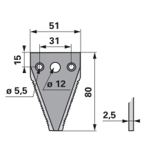 ESM Kaszapange készlet ESM 0060115625 - 80 mm (25 db) autóalkatrész