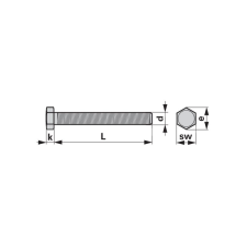ESM Rögzítőcsavar csomag 00905177 - M8 x 30 mm (100 db) autóalkatrész