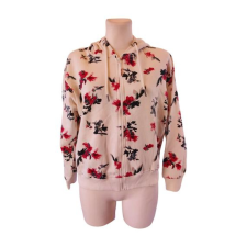  Esmara fehér virágmintás női sport pulóver (méret: S) női pulóver, kardigán