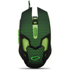 Esperanza Cobra Optikai Gaming Egér - Fekete/Zöld (EGM207G) egér