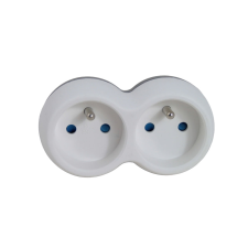 Esperanza ELK312WE Hálózati Dugalj 2 aljzatos elosztó - Fehér/Szürke (ELK312WE) hosszabbító, elosztó