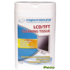 Esperanza ES106 LCD/TFT nedves képernyőtisztító kendő 100PCS tisztító- és takarítószer, higiénia