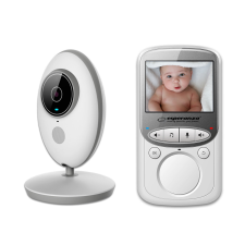  Esperanza Juan Baby Monitor 2,4&quot; LCD kijelzovel, fehér-szürke bébiőr