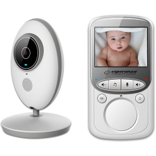 Esperanza Juan Baby Monitor 2,4" LCD kijelzővel, fehér-szürke (EHM003) bébiőr