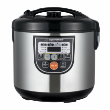 Esperanza Mate Steam multifunkciós fozoedény, 860 W,fekete-ezüst (EKG011) elektromos főzőedény