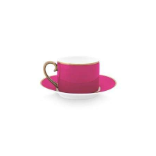 Espresso bögre csészealjjal, Pip Studio, 220 ml, Pip Chique kollekció, arany-rózsaszín bögrék, csészék