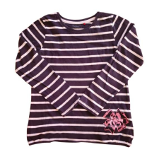  Esprit sötétkék csíkos kislány hosszú ujjú felső (méret: 116/122) gyerek póló