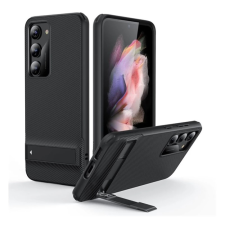 ESR AIR SHIELD BOOST szilikon telefonvédő (ütésállóság, légpárnás sarok, kitámasztó) FEKETE tok és táska