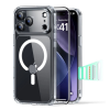 ESR CLASSIC HYBRID szilikon telefonvédő (ütésállóság, légpárnás sarok, MagSafe + képernyővédő üveg) ÁTLÁTSZÓ Apple iPhone 17 Pro