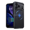 ESR CYBER HALOLOCK defender műanyag telefonvédő (erős ütésállóság, légpárnás sarok, MagSafe) FEKETE (GP-181455)