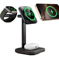 ESR HaloLock 3-in-1 Watch Wireless Charging Set, EU Plug, Black (2C5660803) mobiltelefon kellék
