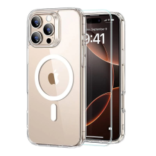 ESR Hybrid HaloLock hátlaptok kitámasztóval + képernyővédő Apple iPhone 16 Pro átlátszó tok és táska