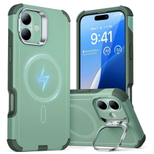 ESR IPhone 16 tok - ESR Cyber Armor Kickstand - zöld tok és táska