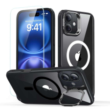 ESR IPhone 16 tok + fólia - ESR Classic Hybrid HaloLock Kickstand - átlátszó fekete tok és táska