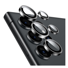 ESR kameravédő üveg 5db (ütésállóság, tokbarát, 9H) FEKETE Samsung Galaxy S24 Ultra (SM-S928) mobiltelefon kellék