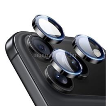 ESR kameravédő üveg (9H + segédkeret) FEKETE (GP-174893) mobiltelefon kellék