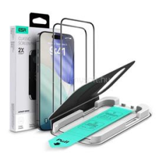 ESR ULTRAFIT képernyővédő üveg 2db (2.5D, 9H + segédkeret) ÁTLÁTSZÓ (GP-174898) mobiltelefon kellék