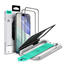 ESR ULTRAFIT képernyővédő üveg 2db (2.5D, 9H + segédkeret) ÁTLÁTSZÓ (GP-174900) mobiltelefon kellék