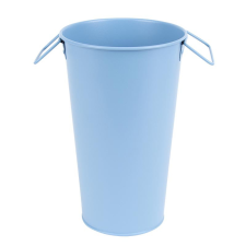 Esschert Design Fém váza, 3,2 literes, középkék, 26 cm kerti tárolás