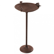Esschert Design öntöttvas oszlopos madárfürdető etető, itató madaraknak