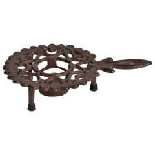 Esschert Design Öntöttvas teáskanna melegítő, fogóval vízforraló és teáskanna