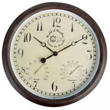 Esschert Design TF008 állomásóra hő- és páratartalommérővel 30,5 cm időjárásjelző