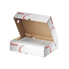 ESSELTE Archiváló doboz, A4, 80 mm, karton, felfelé nyíló,  "Standard", fehér irattartó