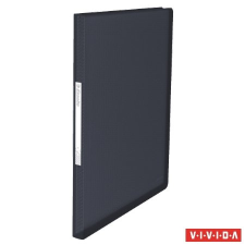 ESSELTE Bemutatómappa, 60 zsebes, a4, esselte "vivida", fekete 624004 információs tábla, állvány