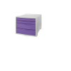 ESSELTE Colour'Breeze A4 4 fiókos Irattároló - Lila (628458)