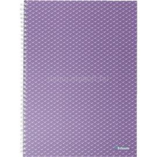 ESSELTE ColourBreeze A4 vonalas levendula spirálfüzet (ESSELTE_628484) füzet