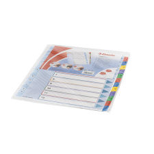 ESSELTE Elválasztólap, A4, Maxi regiszteres 1-12 laminált karton előlap 100209 Esselte regiszter és tartozékai