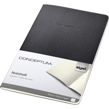 ESSELTE Füzet, exkluzív, A5, vonalas, 32 lap, puhafedeles, SIGEL "Conceptum", fekete füzet