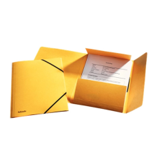 ESSELTE Gumis mappa A4, prespán karton, 15mm, Esselte Rainbow sárga mappa