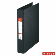 ESSELTE Gyűrűs könyv, 2 gyűrű, 42 mm, A5, PP, ESSELTE "Standard", Vivida fekete gyűrűskönyv