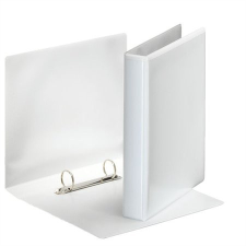 ESSELTE Gyűrűs könyv, panorámás, 2 gyűrű, D alakú, 46 mm, A5, PP, ESSELTE, fehér gyűrűskönyv