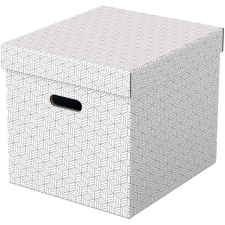 ESSELTE Home kocka alakú 3db/csomag fehér tárolódoboz bútor