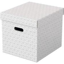 ESSELTE Home kocka alakú 3db/csomag fehér tárolódoboz (ESSELTE_628288) bútor