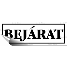 ESSELTE Információs matrica, 14x5 cm, "Bejárat", fehér információs címke